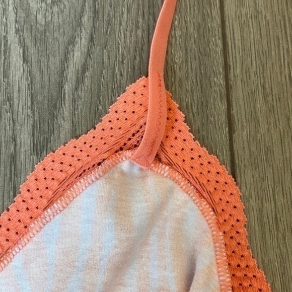 Cosabella Dolce Prt Cotton Bralette In Zebra Icy Violet / Coral Breeze Sz Large - Picture 10 of 16